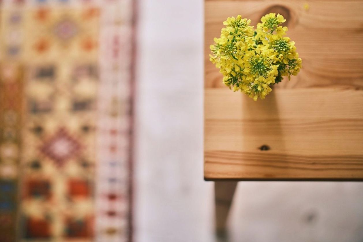 Luxury retail store floral wall